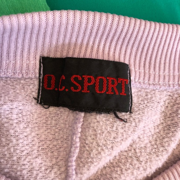 Vintage O.C. Sport Purple and White Striped Sweater - Picture 6 of 6
